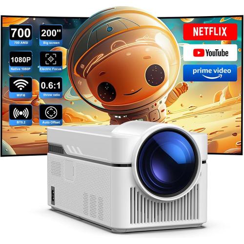 5G Wifi 6 Bt 5.0 Smart Projector