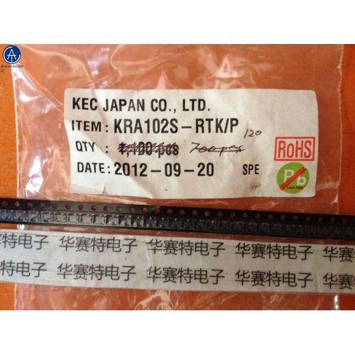 Transistor KEC /P Triode SMD,30 pièces,KRA102S-RTK d'origine,KRA102S,écran en soie: PB SOT23