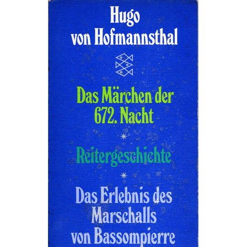 Das Märchen Der 672 - Nacht, Reitergeschichte, Das Erlebnis Des Marschalls Von Bassompierre