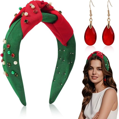 2pcs Serre Tete Noël Serre Tete Noël Femme Serre Têtes Noël Femme Serre Tete Noël Accessoire Noël Femme Bandeaux De Noël Pour Femmes Et Filles[X1366]