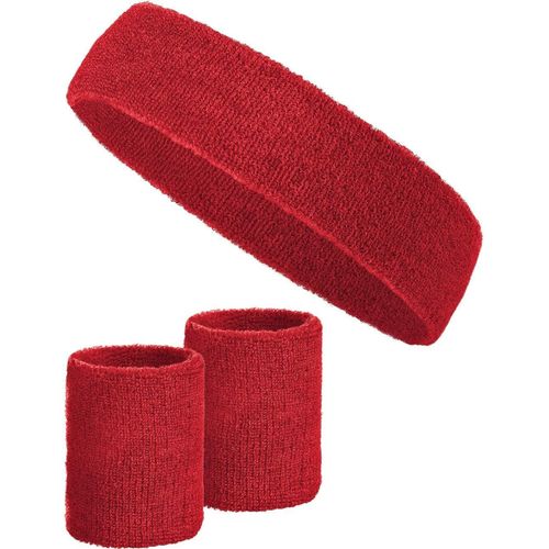 Set De 3 Bandes De Transpiration Avec 2x Bandes De Transpiration Pour Les Poignets + 1x Bandeau Pour Femmes & Hommes[X1754]