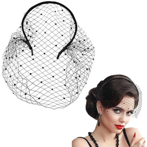 Fascinators Pour Femmes Fille Chapeau Bibi Style Années 1920, Chapeaux Fascinator De Mariage Pour Femmes Dames, Maille Bandeau Pour Tea Party Mariage Cocktail[X1934]