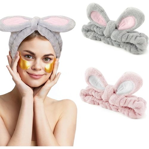 2 Pièces Bandeau De Spa Facial Bandeau De Maquillage Élastiques Bandeau Maquillage Bracelet De Lavage De Vi Bandeaux De Lavage De Poignet Pour Femme Fille Sport Yoga[X1420]