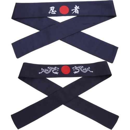 Lot De 2 Serre-Têtes Japonais En Forme De Sushis De Chef De Sushis Pour Le Sport, L'exercice, La Cuisine[X1637]