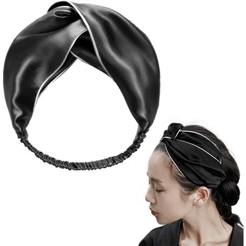 Bandeau Noué Avec N?ud Torsadé Pour Filles Et Femmes - Bandeau Avec N?ud Sur Le Dessus - Bandeau Pour Filles Et Femmes - Noir[X2426]