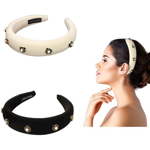 2 Pcs Serre Tete Femme,Antidérapant Dur Serre-Tête En Velours,Pour Femme Et Fille, Pour Fitness, Bain Et Maquillage[X1473]