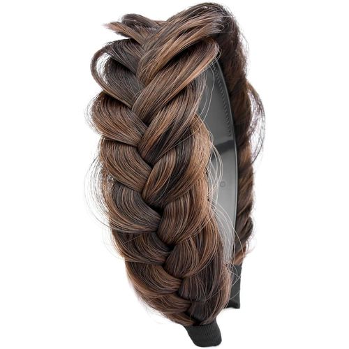 Bandeau Tressé, Bandeau Tressé, Pour Femme, Haute Élasticité, Pour Filles Et Femmes, Marron, Normal[X72]