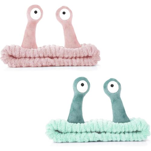 Lot De 2 Bandeaux Élastiques Mignons Pour Lavage Du Vi , Douche, Sport, Beauté[X2407]