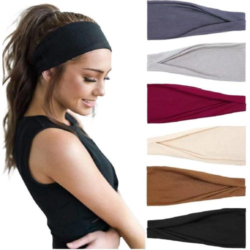 Lot De 6 Bandeaux Élastiques Pour Femme - Pour Le Sport, Le Yoga[X1828]