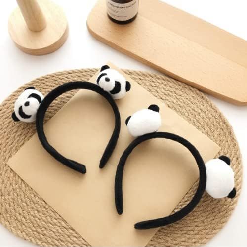 Lot De 2 Serre-Têtes En Forme De Panda Pour Femme Et Enfant Noir M[X357]