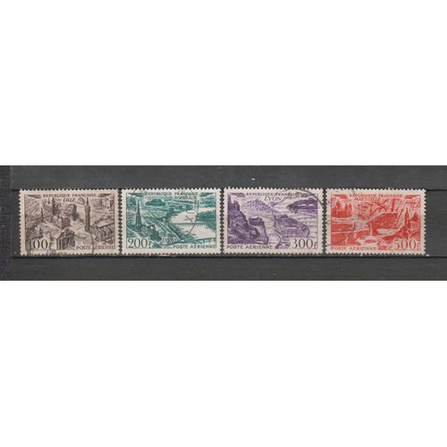 France Pa N° 24 À 27 = 4 Timbres Obliteres De 1949 Cote : 22 €