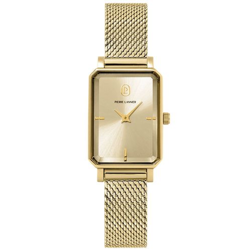 Montre Femme Ariane Cadran Doré Bracelet Acier Milanais Doré 12 Mm