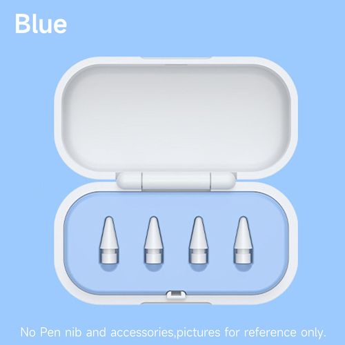 Boîte De Rangement Pour Pointes De Crayon Apple,Étui De Protection Anti-Rayures,Housses Pour 4 Pièces,6 Pièces,Ipays L,Stylet,Pointes - Type Blue For 4pcs