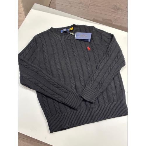 Pull Ralph Lauren Torsadé Noir