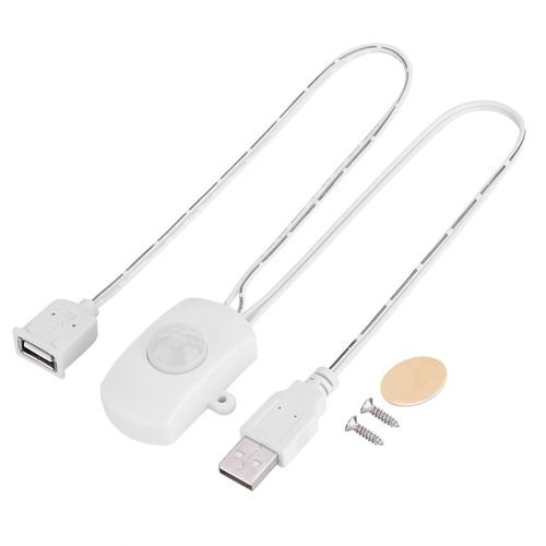 Détecteur De Mouvement Infrarouge Pir,Interrupteur Automatique,Bande Led,Interface Usb,Pipeline,Dc- White-E6911