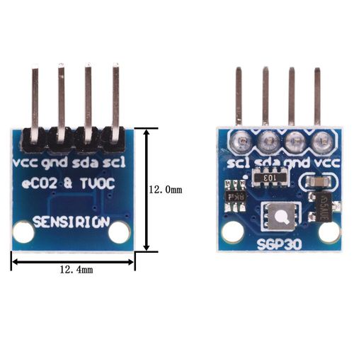 Capteur de Gaz de l'Air de Mesure SGP41 SGP30 SGP40,I2C,Multi-Pixel TVOC/eCO2,Formaldéhyde,Détecteur de Dioxyde de - SGP30 Solder -B
