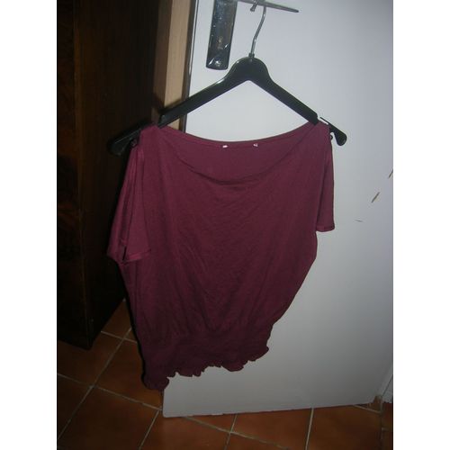 Tunique Autre Viscose 38 Bordeaux