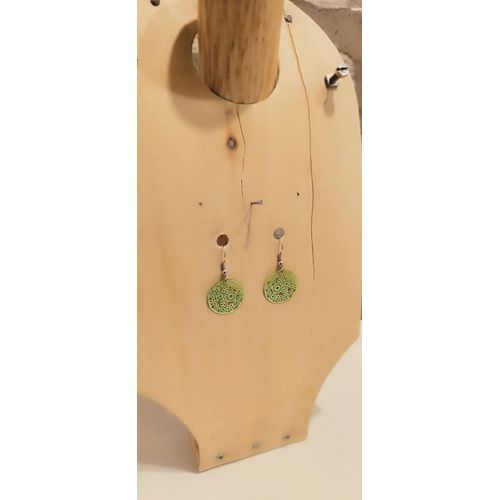 Boucles D'oreilles Fantaisie N39 Vertes