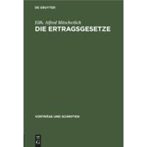 Die Ertragsgesetze