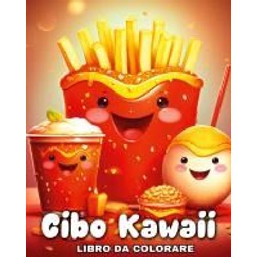 Cibo Kawaii Libro Da Colorare