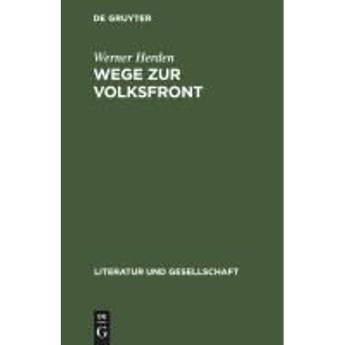 Wege Zur Volksfront