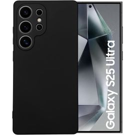 Coque Pour Samsung Galaxy S25 Ultra Silicone Noir Little Boutik©