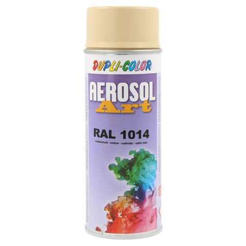 Bombe de peinture - Ivoire - RAL 1014 - Satiné - Tous supports - Aérosol Art
