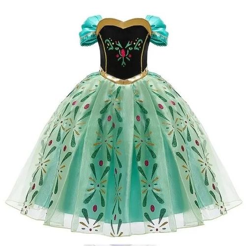Costumes Reine Des Neiges Elsa Et Anna Pour Filles, Robe De Princesse Jasmine Frozen, Vêtements Pour Enfants, Robe De Rhpour Enfants, Fête De Carnaval, 2024-7-8t(Tag 140)-Anna Dress