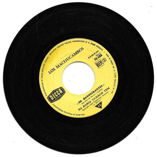 Los Machucambos : Na Bahia Tambem Tem (A Bahia) / Vae, Agora Vae (Pour L'amour D'aimer) [Vinyle 45 Tours 7"] 1960