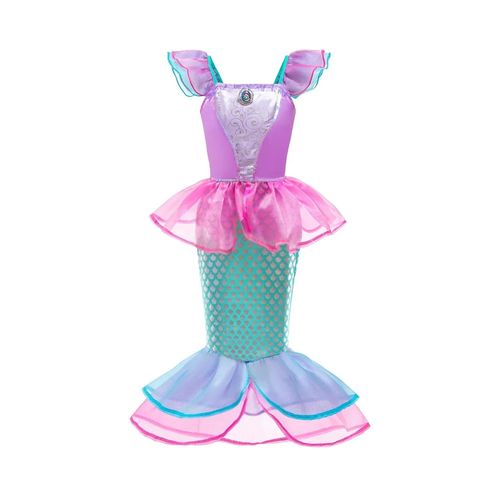 Robe De Princesse Elsa Anna Pour Filles,Costume De Reine Des Neiges,Robe De Bébé,Vêtements D'halloween,Vêtements De Carnaval Ariel,Vêtements De Cosplay Pour Enfants,Vêtements De Fête-5-6t(130)-Dress E