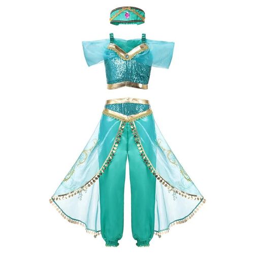 Robe De Princesse Elsa Anna Pour Filles,Costume De Reine Des Neiges,Robe De Bébé,Vêtements D'halloween,Vêtements De Carnaval Ariel,Vêtements De Cosplay Pour Enfants,Vêtements De Fête-4-5t(120)-Dress J