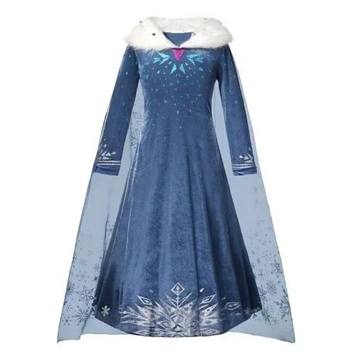 Robe De Princesse Elsa Anna Pour Filles,Costume De Reine Des Neiges,Robe De Bébé,Vêtements D'halloween,Vêtements De Carnaval Ariel,Vêtements De Cosplay Pour Enfants,Vêtements De Fête-2-3t(100)-Dress P