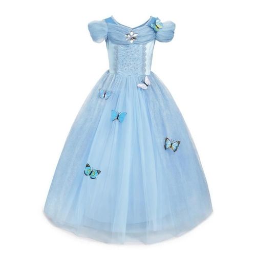 Robe De Princesse Elsa Anna Pour Filles,Costume De Reine Des Neiges,Robe De Bébé,Vêtements D'halloween,Vêtements De Carnaval Ariel,Vêtements De Cosplay Pour Enfants,Vêtements De Fête-7-8t(140)-Dress Q