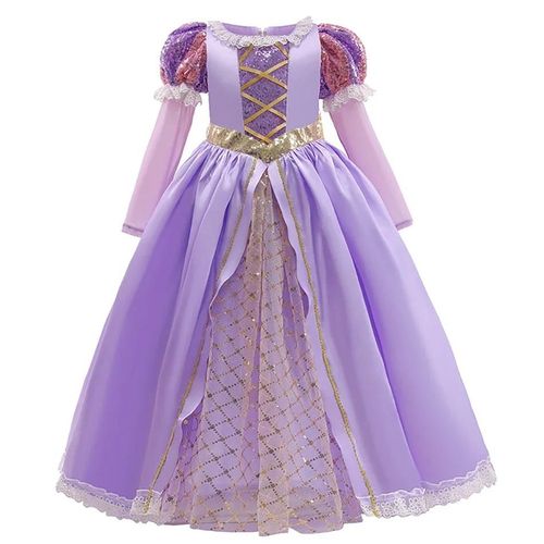 Robe De Princesse Elsa Anna Pour Filles,Costume De Reine Des Neiges,Robe De Bébé,Vêtements D'halloween,Vêtements De Carnaval Ariel,Vêtements De Cosplay Pour Enfants,Vêtements De Fête-2-3t(100)-Dress T