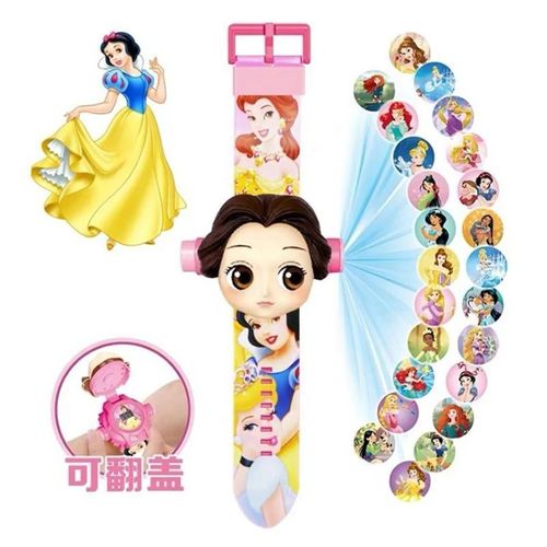 Montre De Projection De Figurines D'anime Pour Enfants, Marvel, Spidsuffolk, Iron Man, Frozen, Horloge Numérique, Garçons, Filles, Jouets Pour Bébé-13