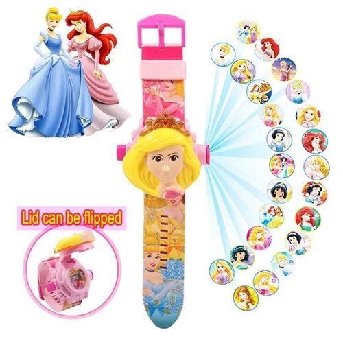 Montre De Projection De Figurines D'anime Pour Enfants, Marvel, Spidsuffolk, Iron Man, Frozen, Horloge Numérique, Garçons, Filles, Jouets Pour Bébé-10
