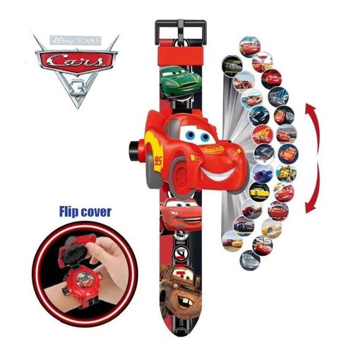 Montre De Projection De Figurines D'anime Pour Enfants, Marvel, Spidsuffolk, Iron Man, Frozen, Horloge Numérique, Garçons, Filles, Jouets Pour Bébé-12