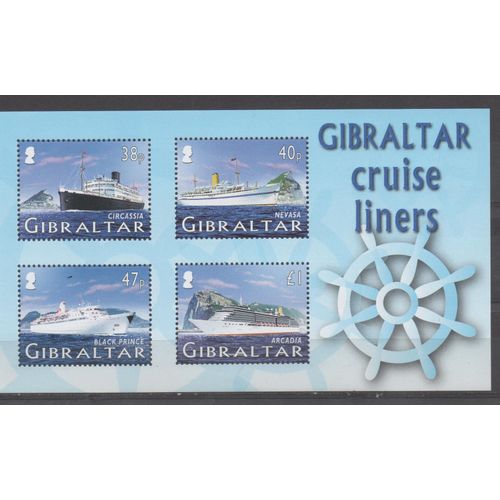 Gibraltar Timbre Bateau De Croisière 2005