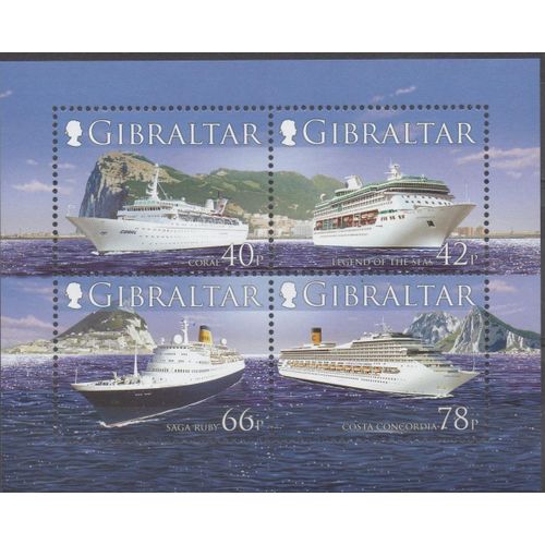 Gibraltar Timbre Bateau De Croisière 2006