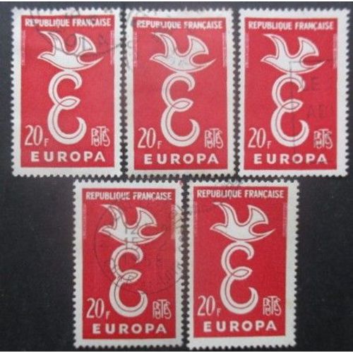 France N°1173 X 5 Oblitéré