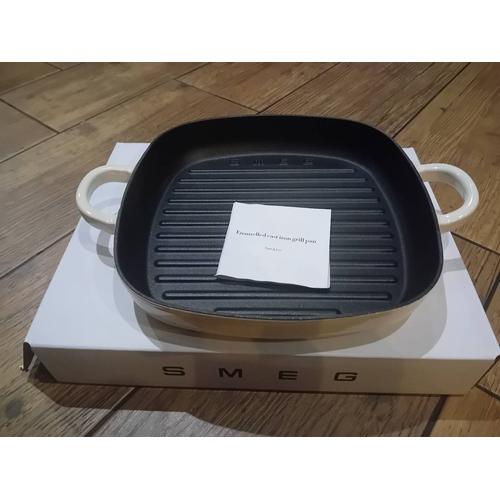 Poêle Grill Smeg Fonte Écrue Neuve