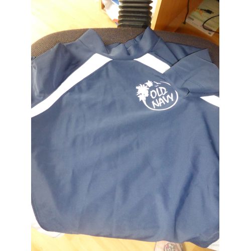 Maillot De Bain Natation Old Navy T Shirt Pour Se Baigner Nylon 5 Ans Bleu
