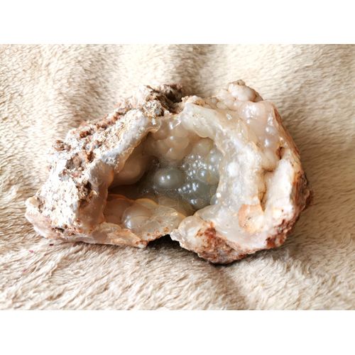 Géode Calcédoine Botryoïdale - Pierre Minéral Naturel Brut - 1077 G