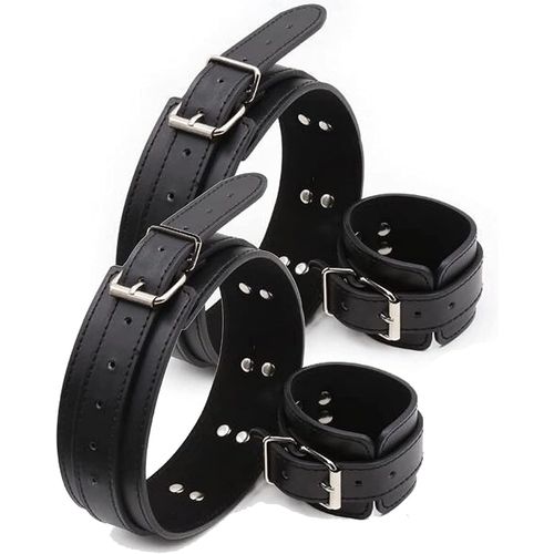 Kit Sex Bondage Set,Couple Adulte Sex Toys Retenue Cuisse Bondage,Sex Toys Contraintes Sets Érotiques Menottes Poignets Et Cuisses Pour Adulte Jouets Sexuels Bondage De Débutant.[Q738]