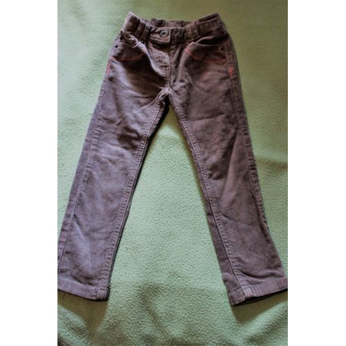 Pantalon Okaïdi Velours 3 Ans Gris Clair