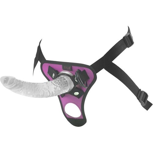 Godemichet Et Ventouse,Gode Pénis,Strap On Pour Les Femmes Et Les Hommes,Réglable Gode Ceinture Harness,Sex Toys Pour La Masturbation Des Femmes Lesbien (Pourpre).[Q263]
