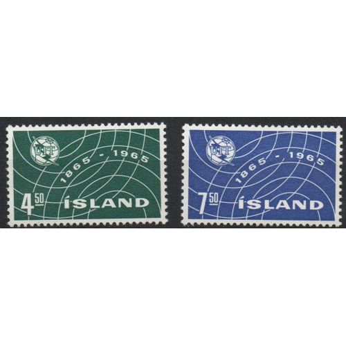 Islande Timbres Union Internationale Des Télécommunications 1965