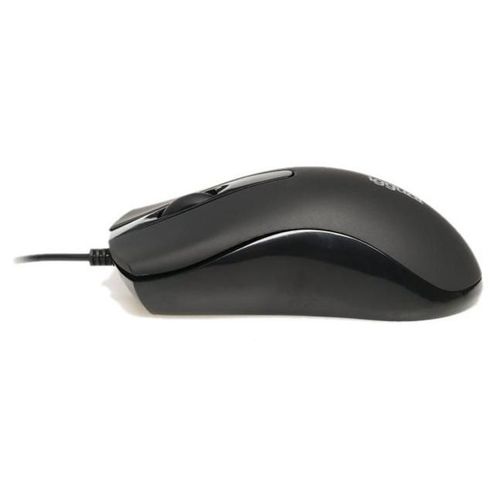 iggual COM-BUSINESS-1200DPI (N) - Souris - ergonomique - droitiers et gauchers - optique - 3 boutons - filaire - USB - noir