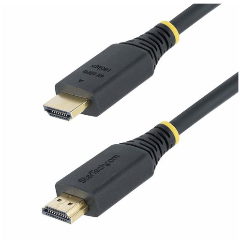 StarTech.com 30cm (1ft) High Speed HDMI Cable, 4K60Hz - Premium High speed - câble HDMI avec Ethernet - HDMI mâle pour HDMI mâle - 30 cm - blindé - noir - support pour 4K60Hz, support pour...