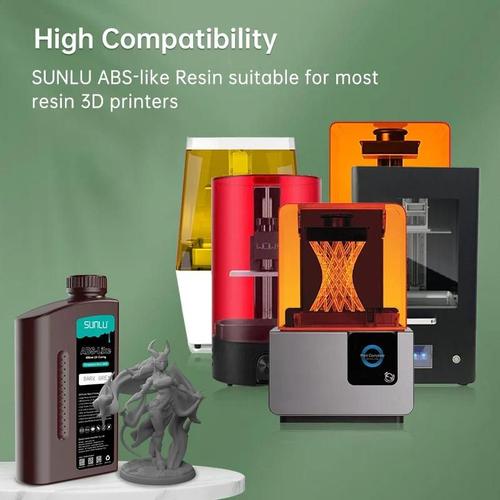 3D Printer Resin UV , ABS-Like, Low Odor, Black